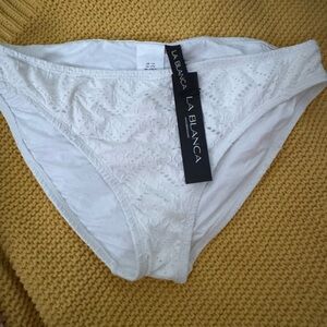 La Blanca White Bikini Bottom